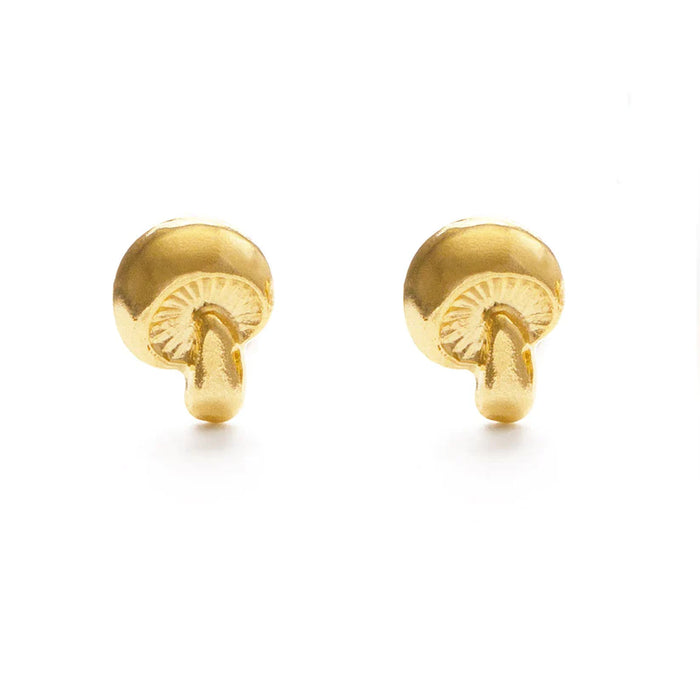 Tiny Mushroom Stud Earrings