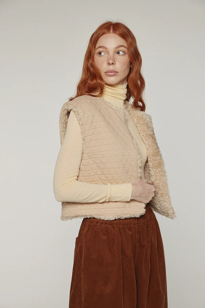 Reversible fur Milena vest