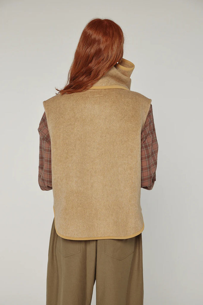 Wool scarf vest