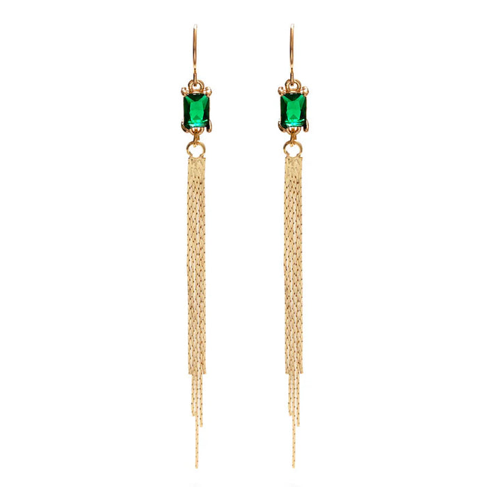 Emerald Duster Earrings