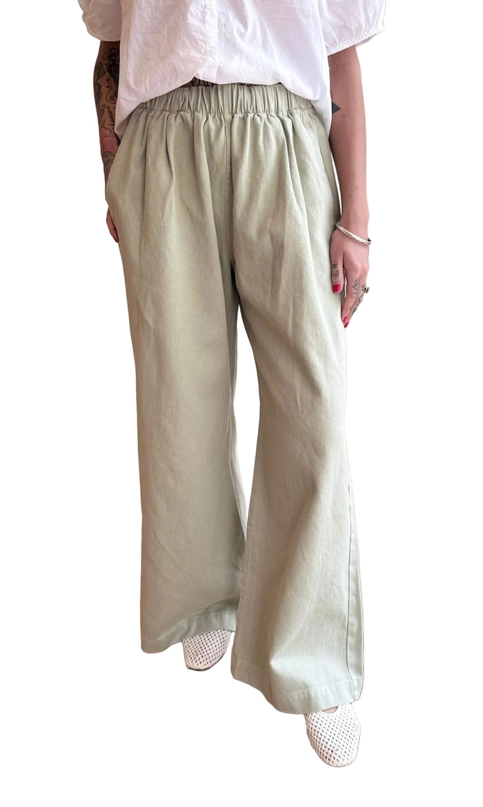 Disco Twill Pant in Agave Green