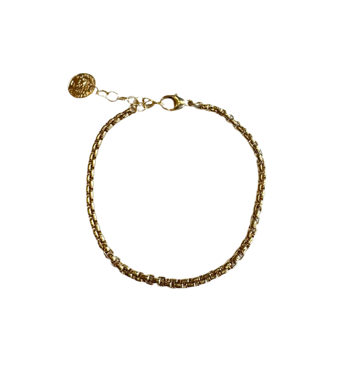 Holland round box chain bracelet