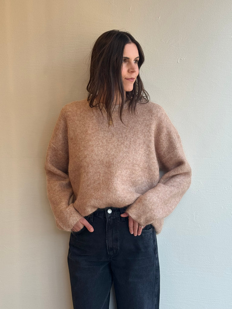 Beige mohair HANNAH pullover