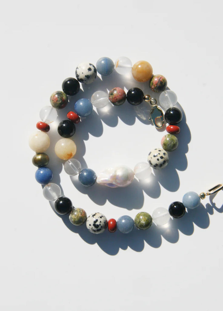 Akira 18" gemstone necklace