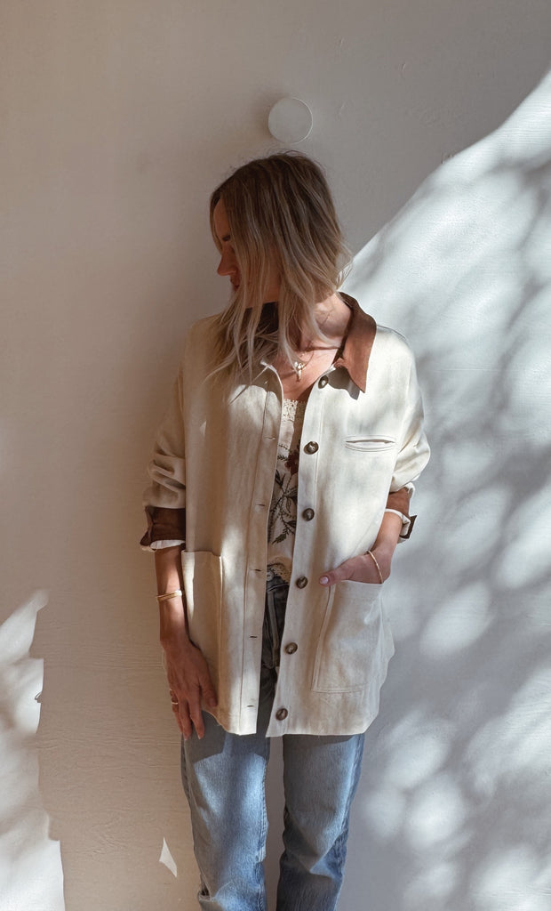 Corduroy collar CASSIDY barn jacket