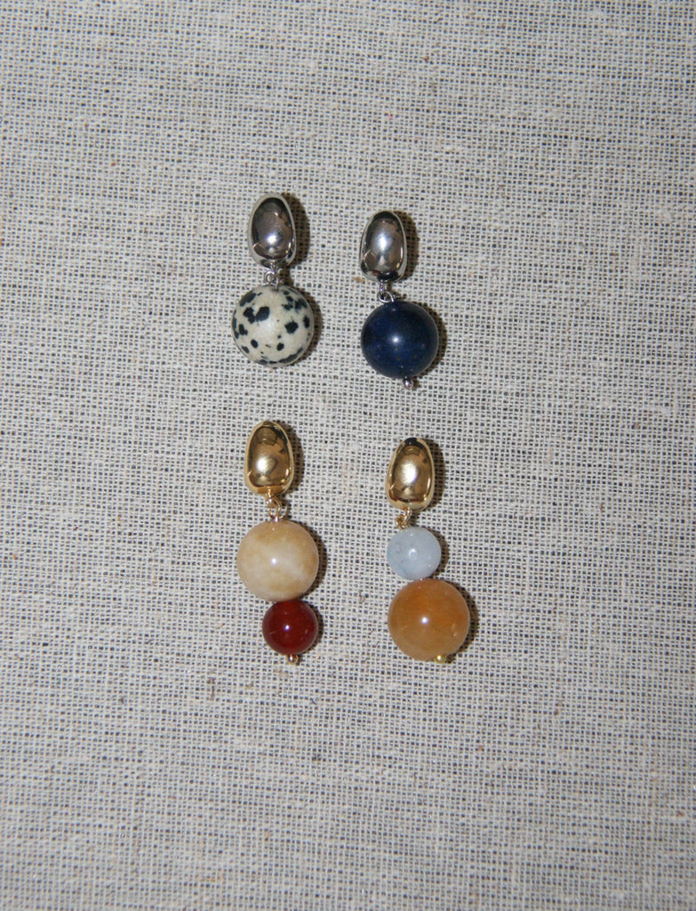 STEVIE Mismatch Gemstone Dangle Earrings