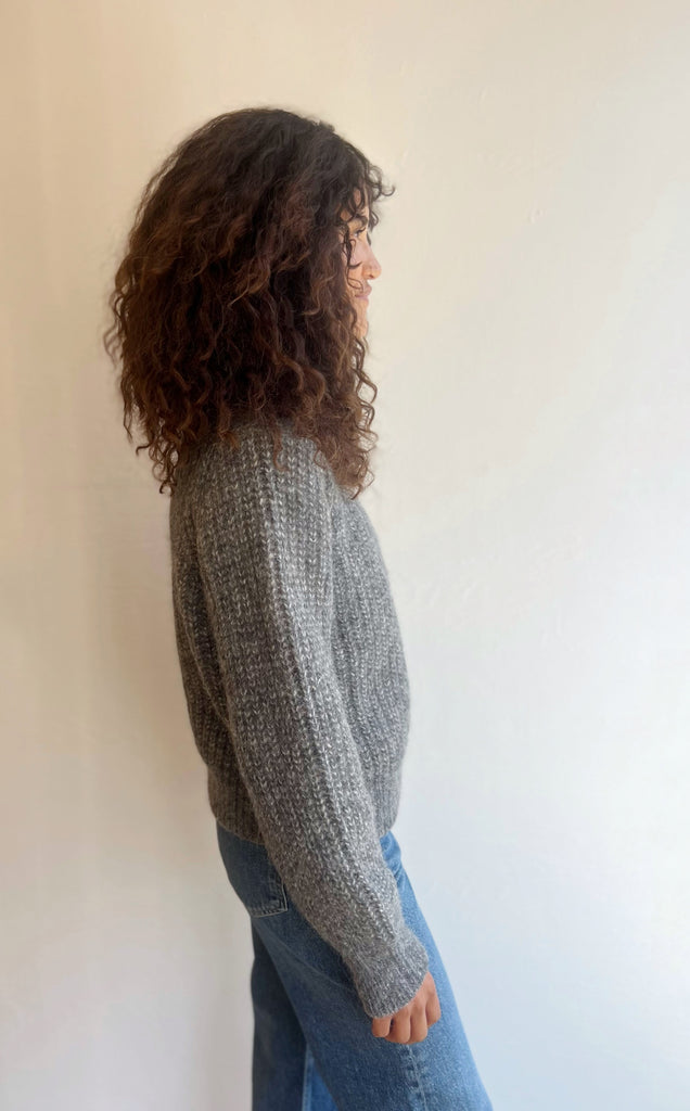 Cora crewneck sweater in granite