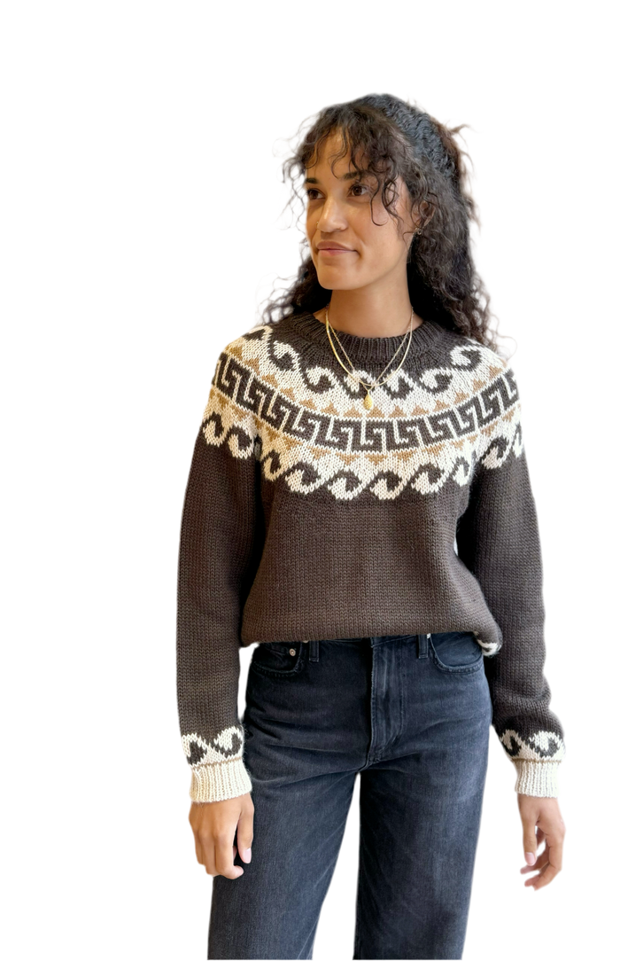 The Greek Key pullover sweater