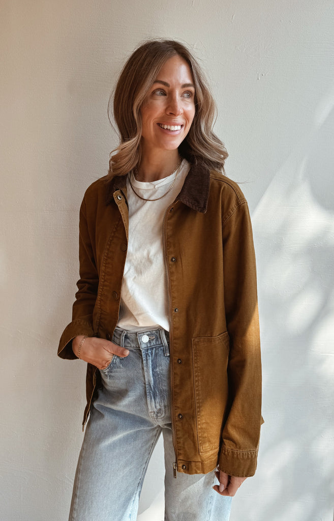 Cognac BLAKE barn jacket