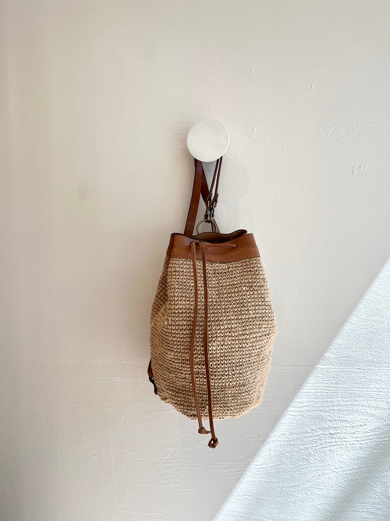 Transito Woven Backpack in Natural