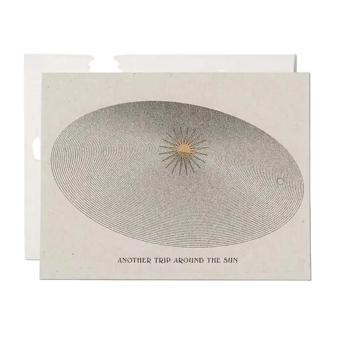 Around the Sun Birthday Greeting Card