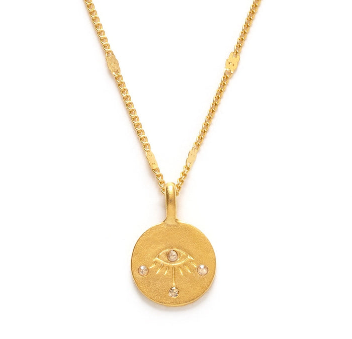 Eye of Protection Necklace in Crystal