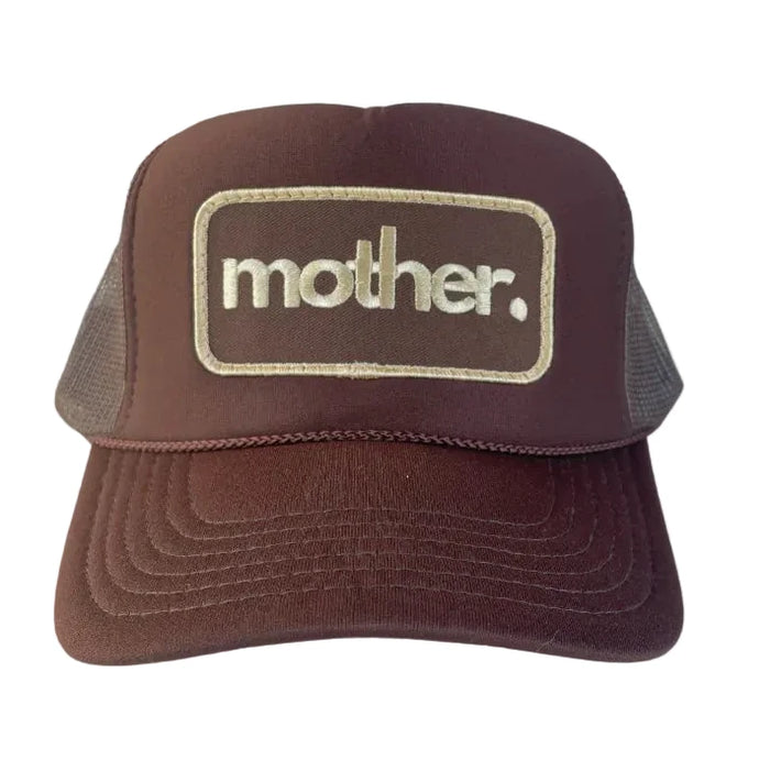 Mother Patch Trucker Hat in Mocha
