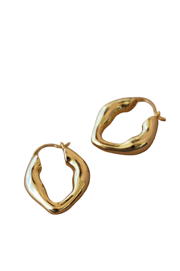 Organic Gold Hoops