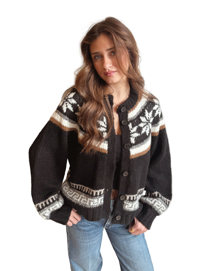 The Snowflake Ice Rink Cardigan