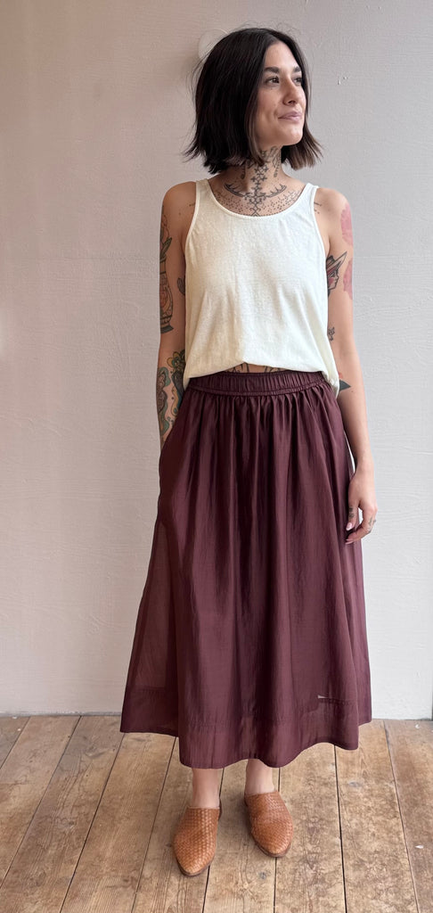 Claudia Skirt in Chocolate Gossamer