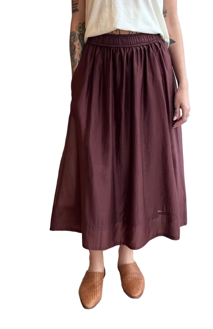 Claudia Skirt in Chocolate Gossamer