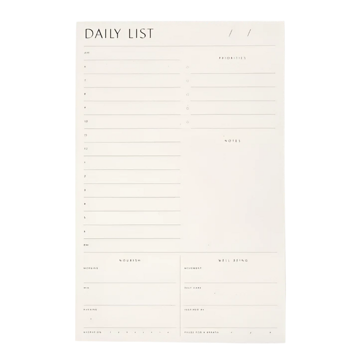 Daily List Pad