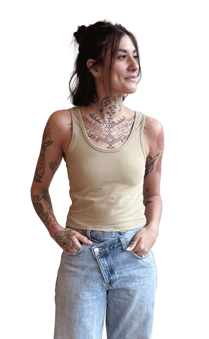 Sporty Tank in Desert Khaki