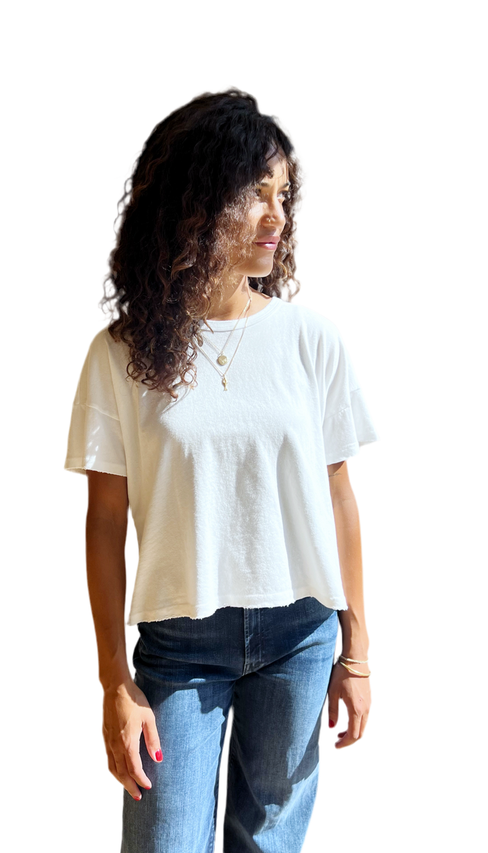 The Darling tee in Vintage White