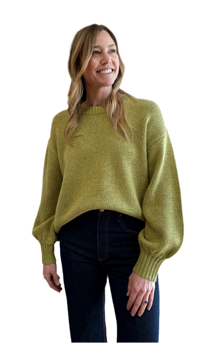 The Bubble Pullover in Sprig