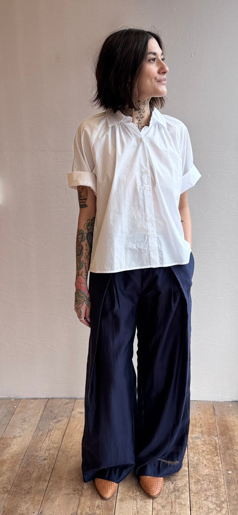 Katia Pant in Navy Gossamer