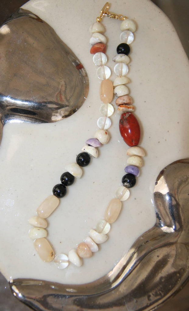 Anya gemstone necklace