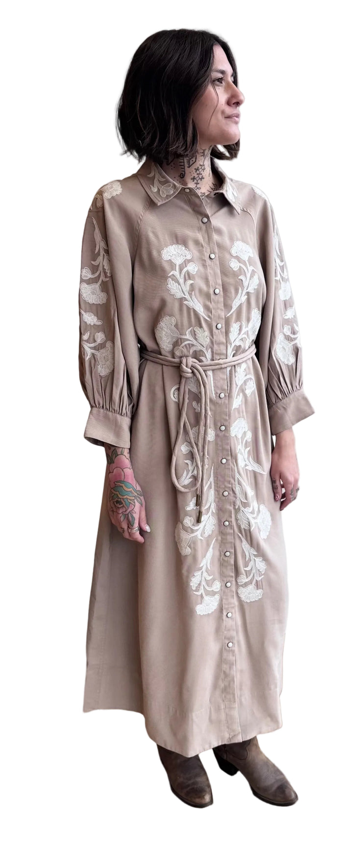 The Western Embroidered Herd Dress
