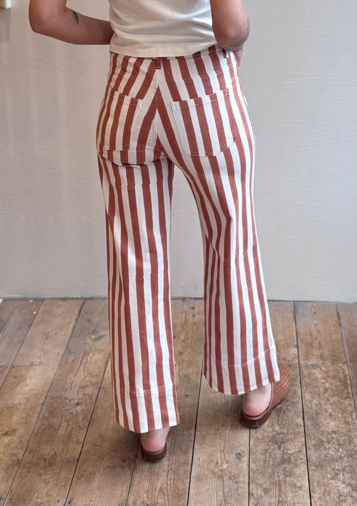 Everyday Pant in sienna stripe