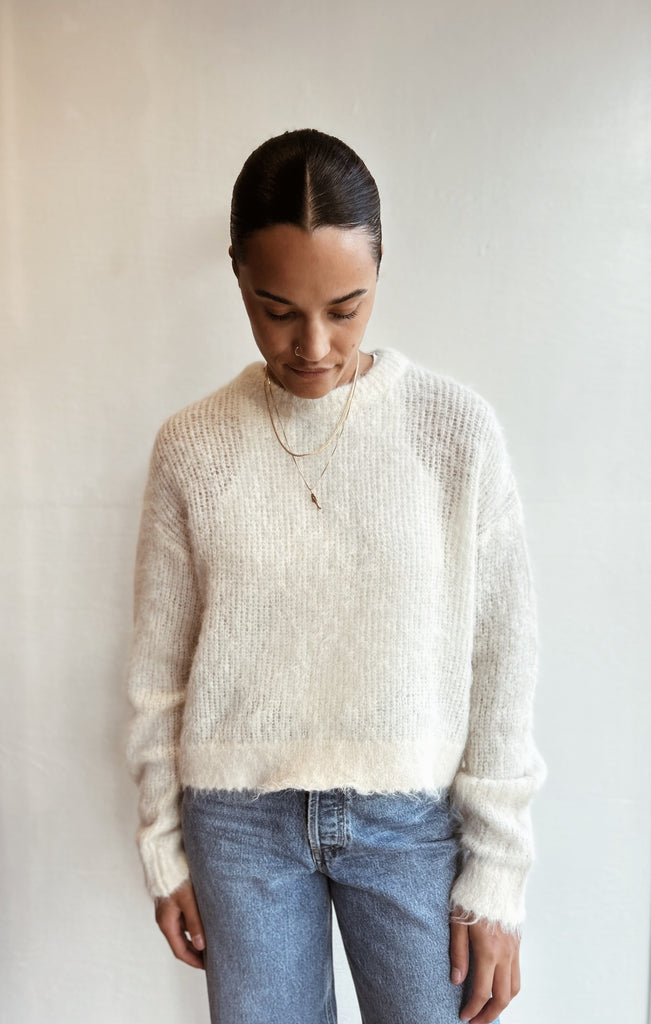 Bymi jumper in pearl melange