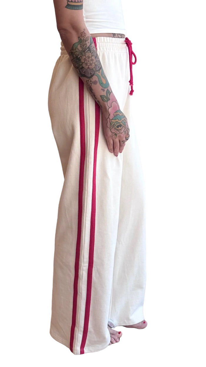 Racer stripe WREN sweatpants