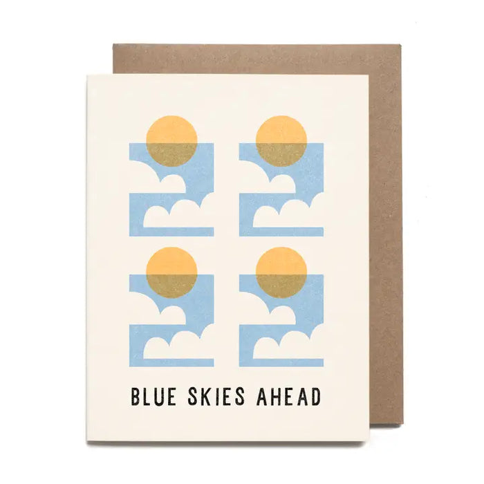 Blue Skies Ahead Card