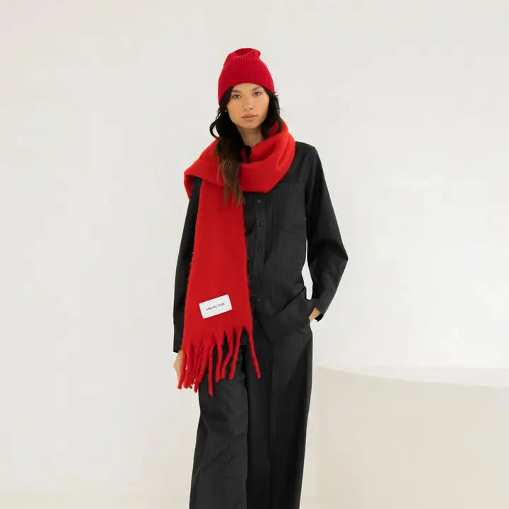 Stockholm Scarf in Crimson Red