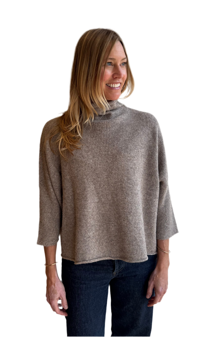 Taupe Angora Ezra Sweater