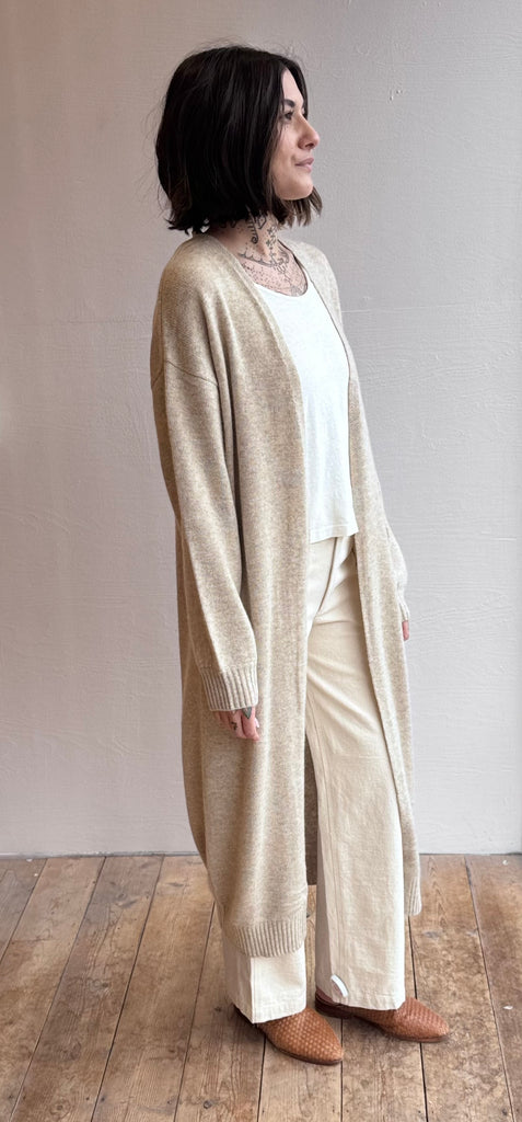 Marlow Long Cardigan in Moon