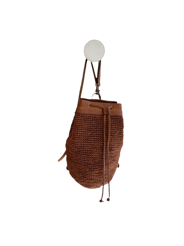 Transito Woven Backpack in Orange