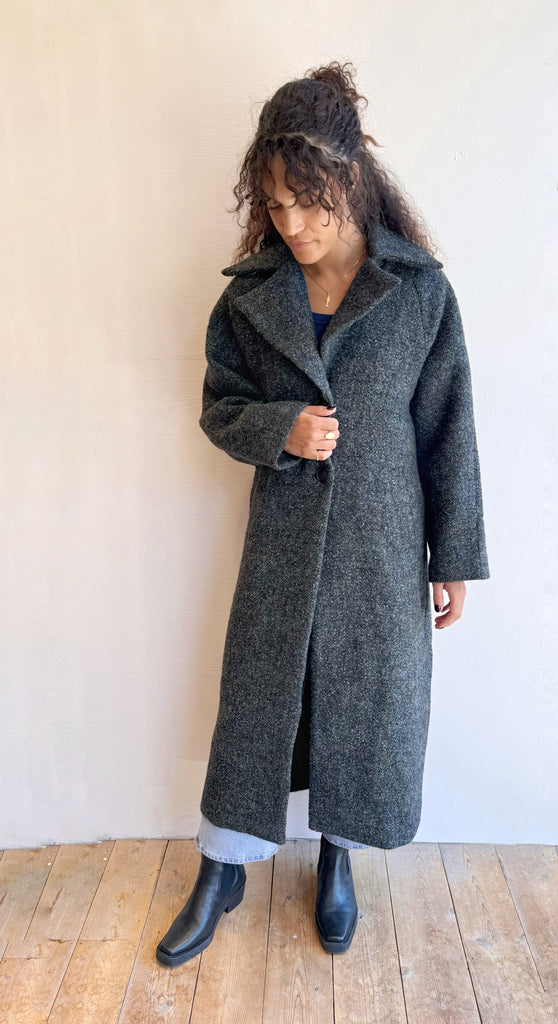 Wool Blend Maxi Coat