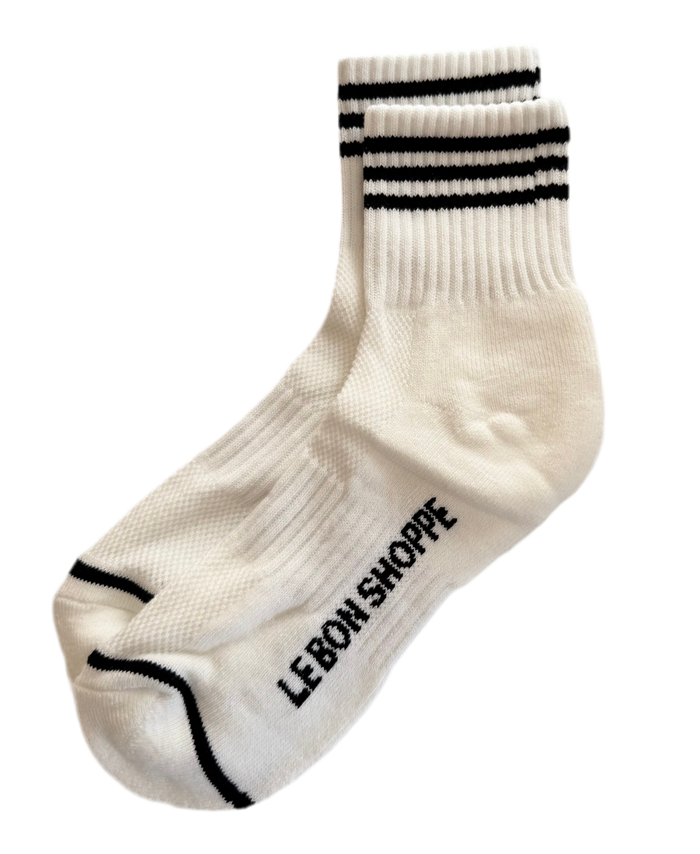 White Girlfriend Sock
