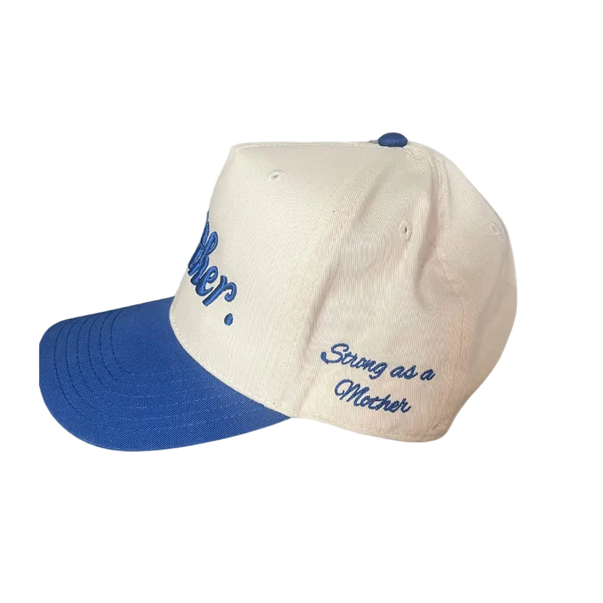 Mother Canvas Hat in Royal Blue/Natural