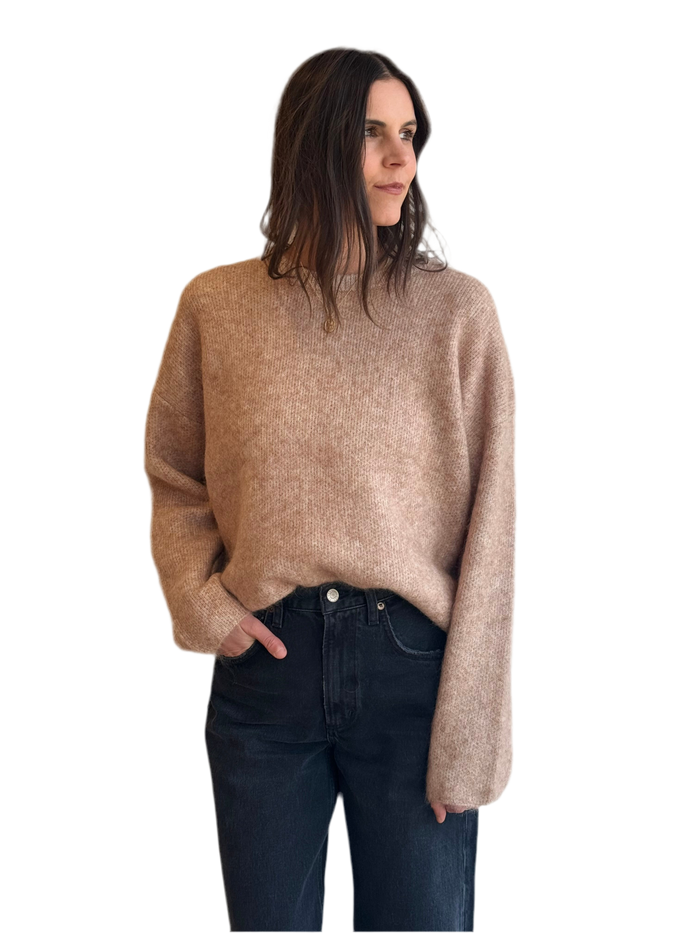Beige mohair HANNAH pullover