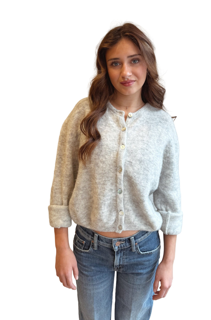 Vitow Cardigan in Light Grey