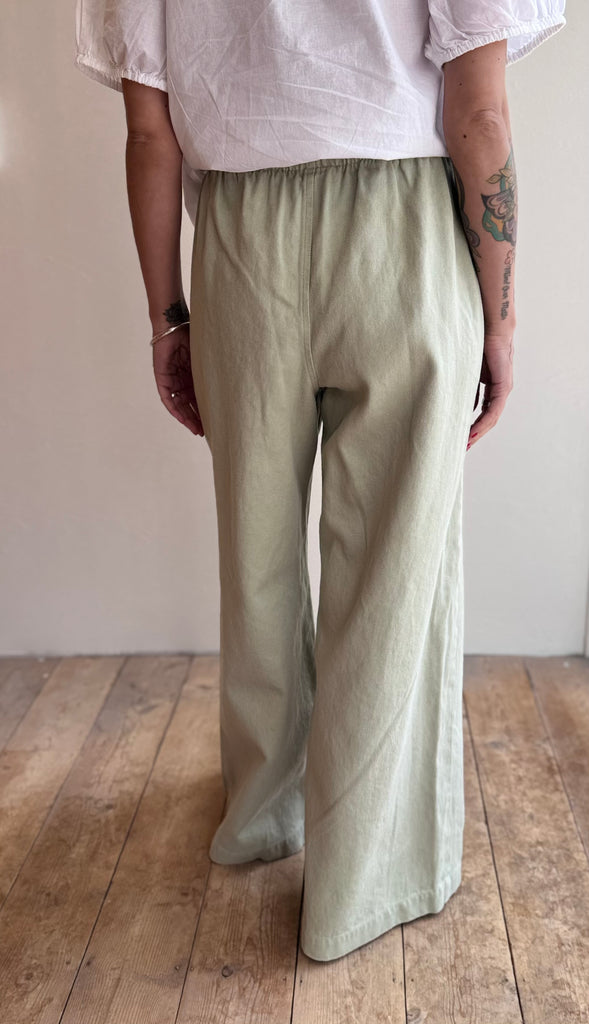 Disco Twill Pant in Agave Green