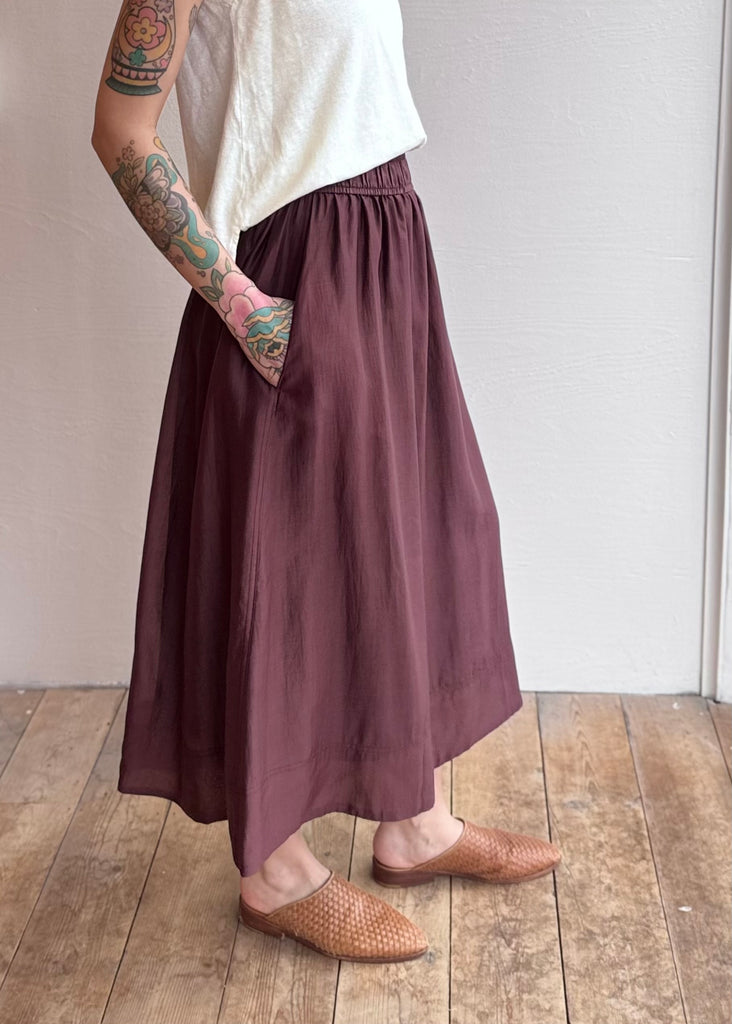 Claudia Skirt in Chocolate Gossamer