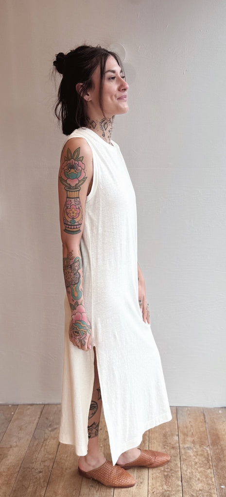 Hermosa Dress - Washed White