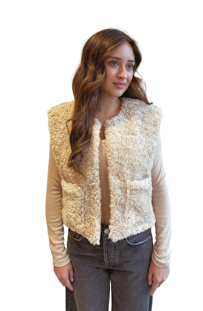 Reversible fur Milena vest