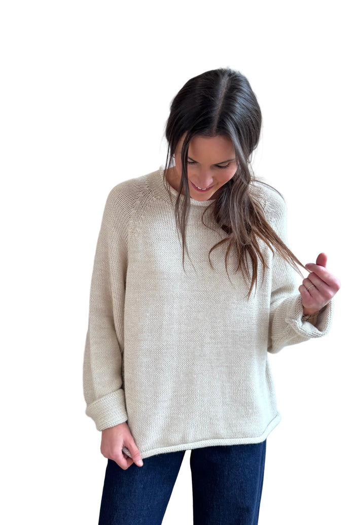 Fisherwoman Sweater in Ecru