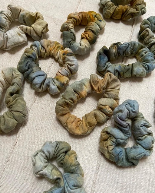 Hand dyed Scrunchies
