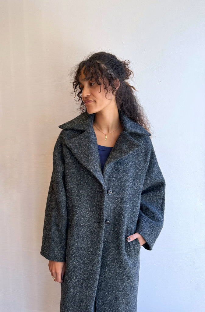 Wool Blend Maxi Coat