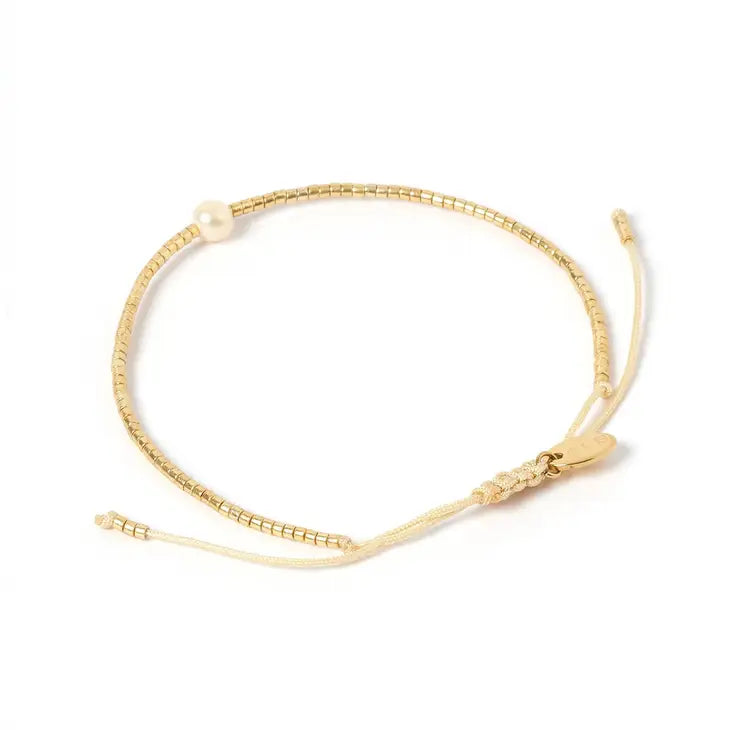 River Gold & Pearl Bracelet