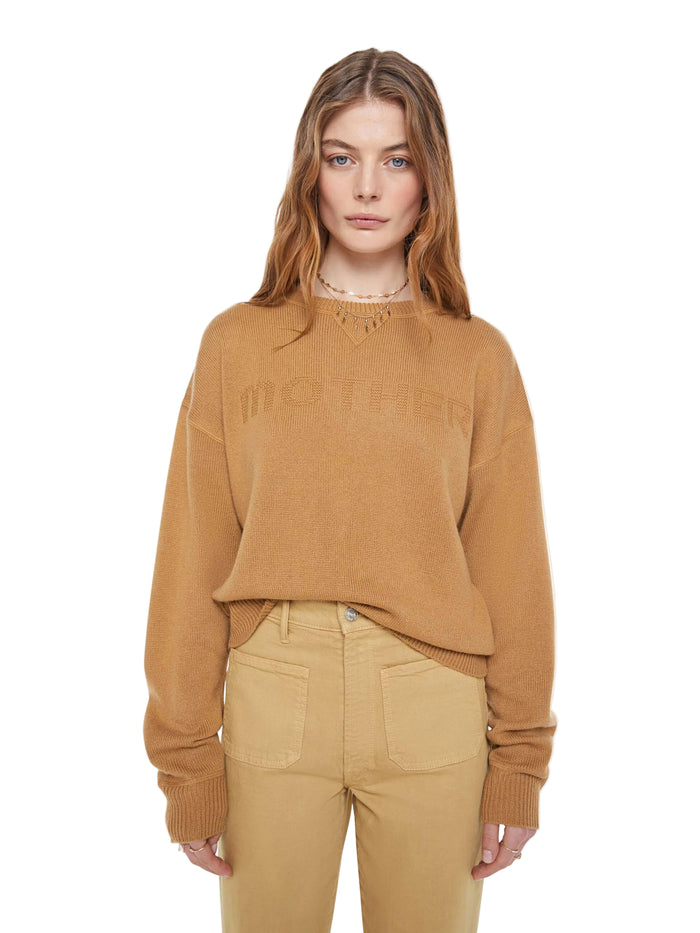 The Logo Jumper in Camel